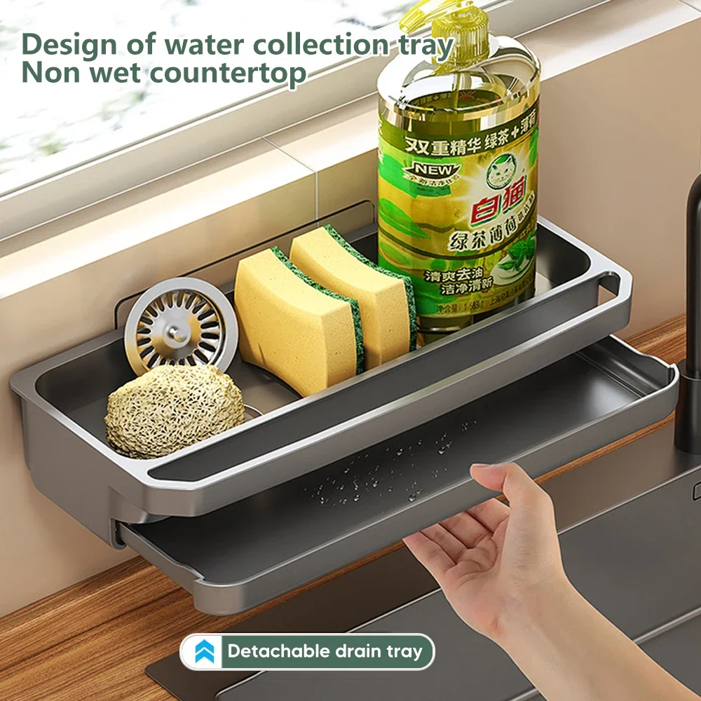 Commercial Kitchen Shelving - Mutfak Lavabo Organizatör Drenaj Raf Kendiliğinden