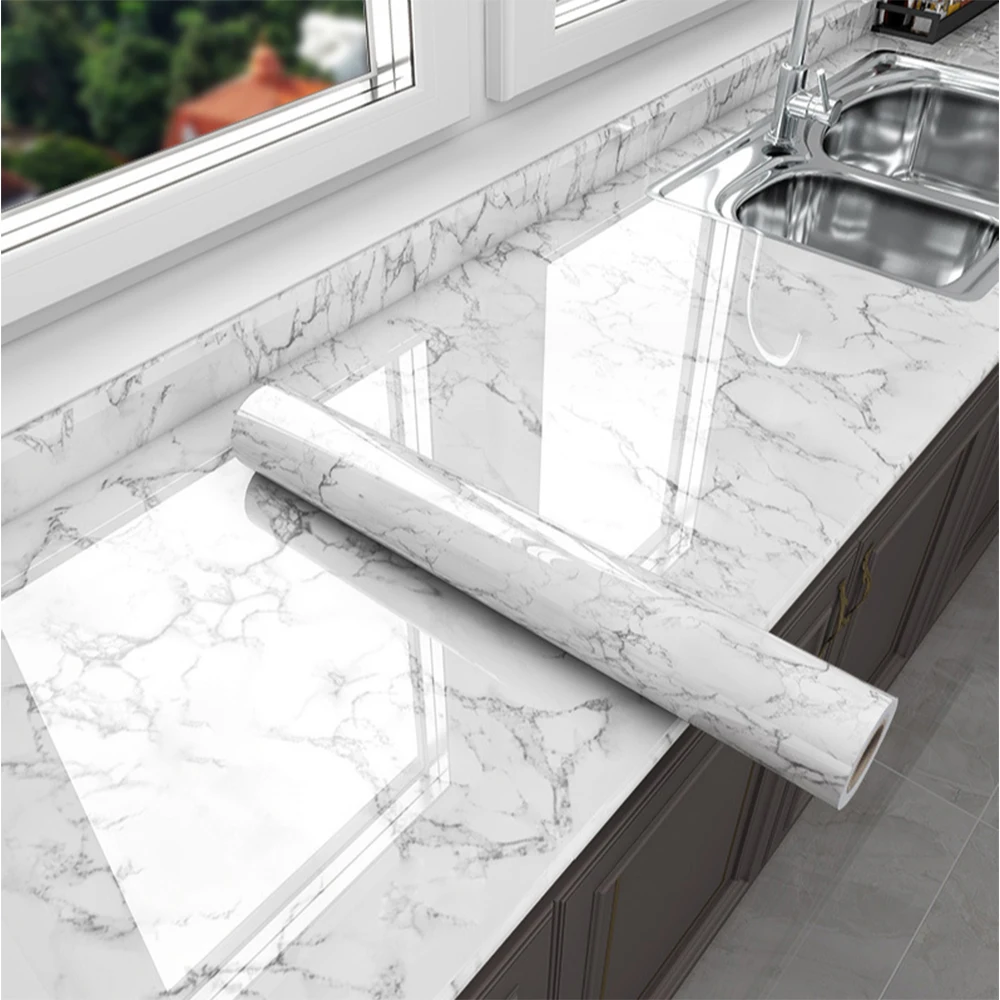 Commercial Kitchen Wall Panels - Mermer vinil kendinden yapışkanlı banyo için