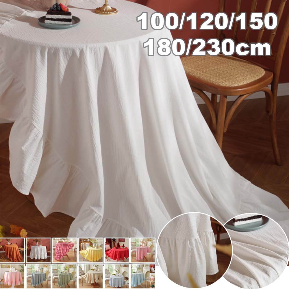 Commercial Dishwasher Table - Düz Renk Yuvarlak Masa Örtüsü Yıkanmış