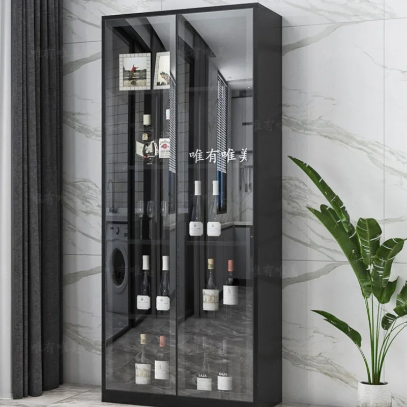 Commercial Kitchen Wall - Oturma Odası Depolama Barı Rafı Camlı