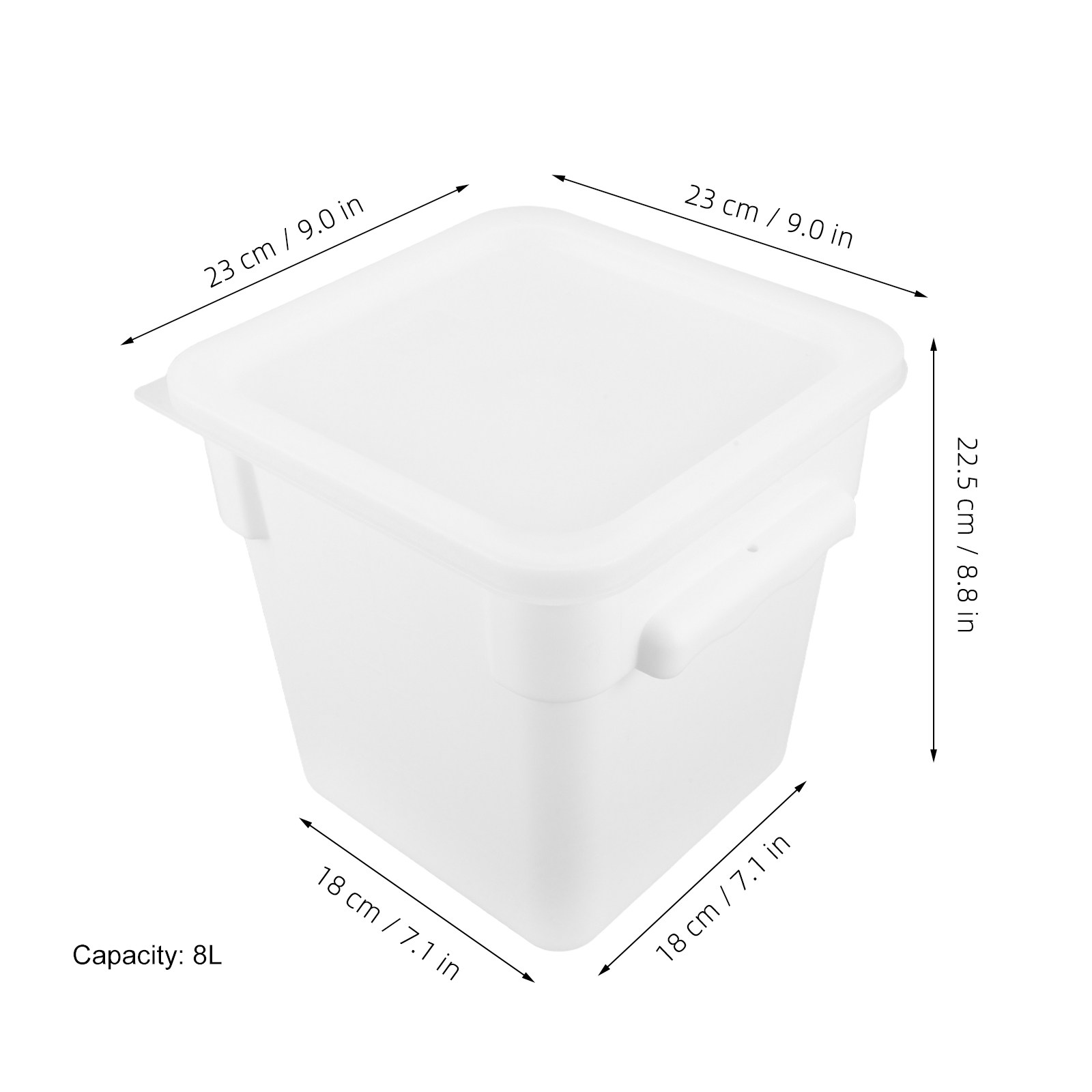 Kare Plastik Gıda Saklama Kabı - Commercial Kitchen Bin incelemesi ve fiyatı