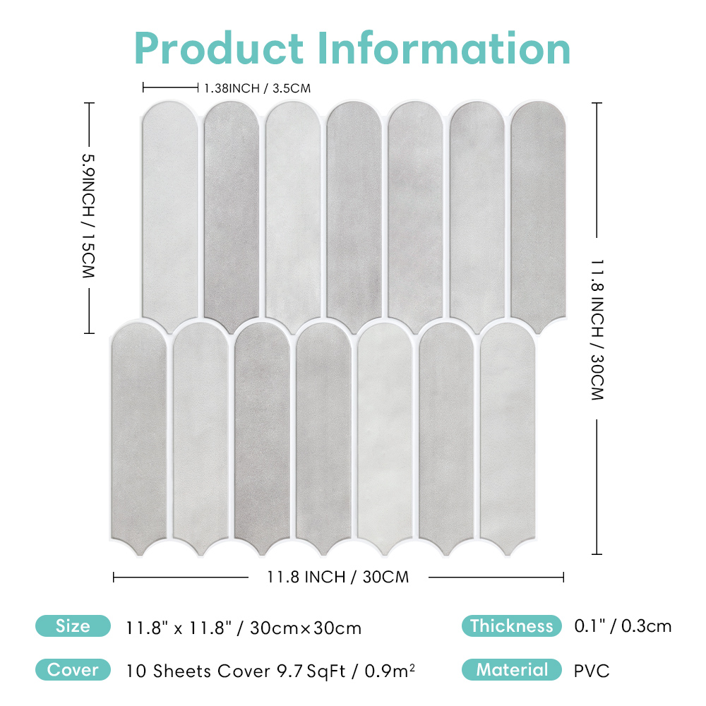5/10/20 adet 3D balık pulu des - Commercial Kitchen Wall Panels incelemesi ve fiyatı