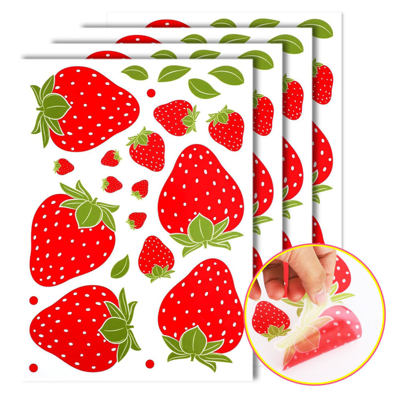 Şeffaf Çilek Duvar Çıkartmalar - Commercial Kitchen Wall Panels incelemesi ve fiyatı
