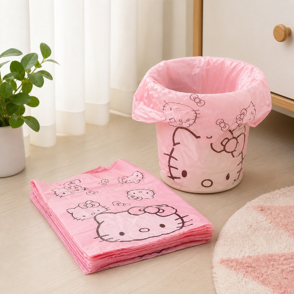 Pembe Karikatür Kedi Baskılı Y - Commercial Kitchen Bin incelemesi ve fiyatı