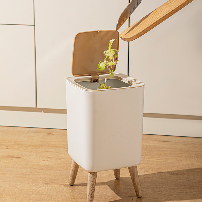10L Beyaz Ahşap Çöp Kovası Kap - Commercial Kitchen Bin incelemesi ve fiyatı